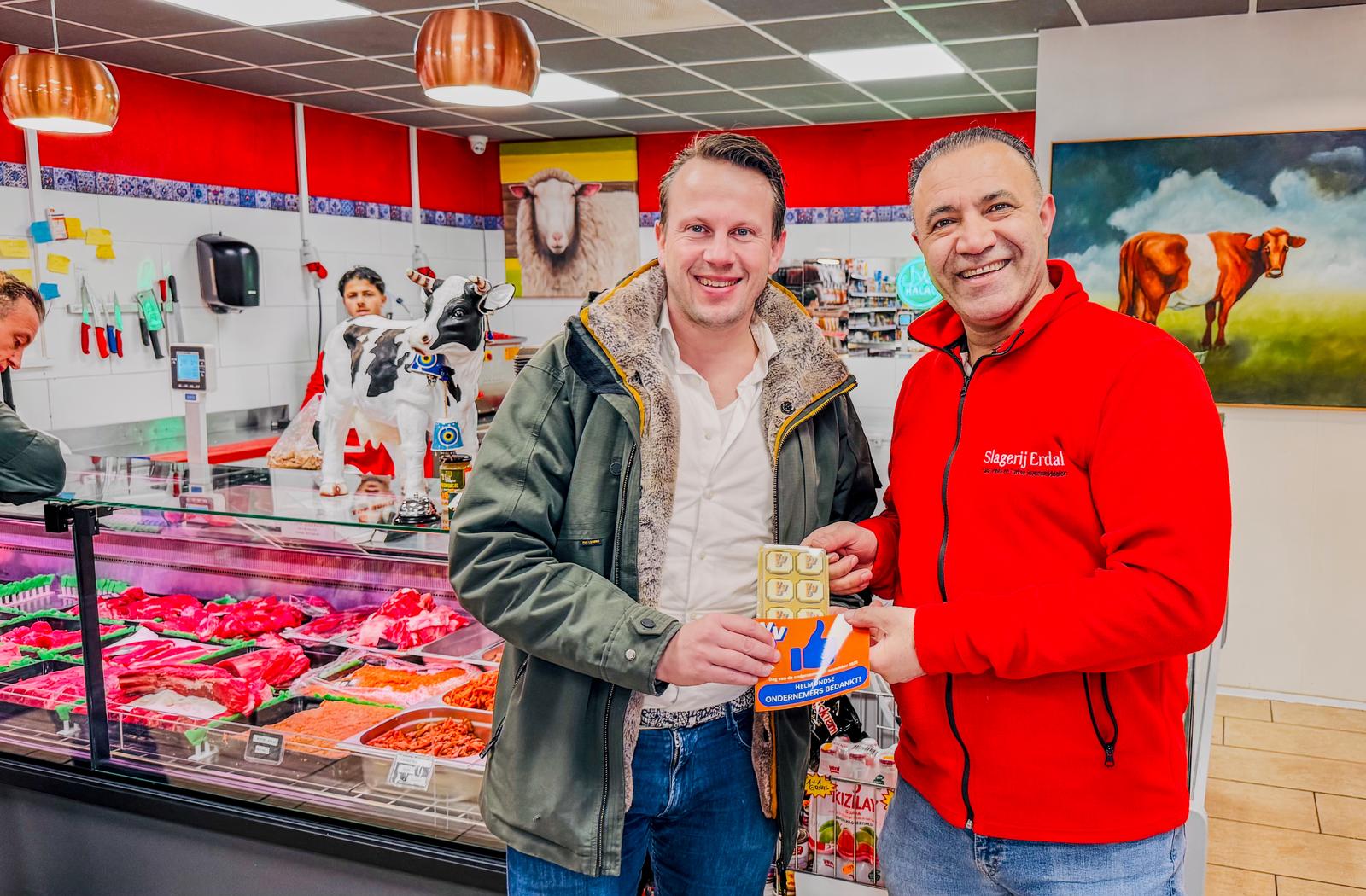 Met Erdal Cicek van Slagerij Erdal op de Dag van de Ondernemer